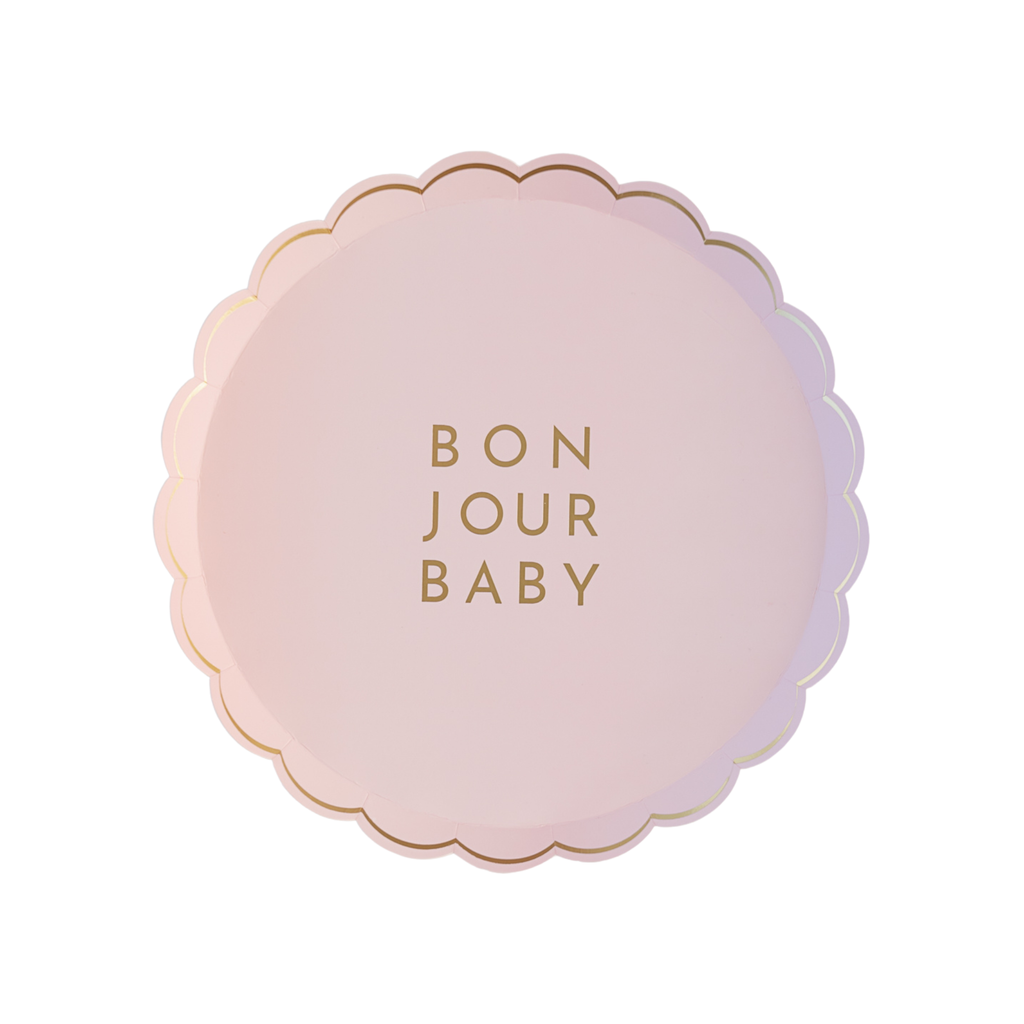 Small Plates, Pink Bonjour Baby