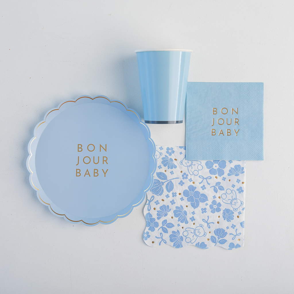 Small Plates, Blue Bonjour Baby