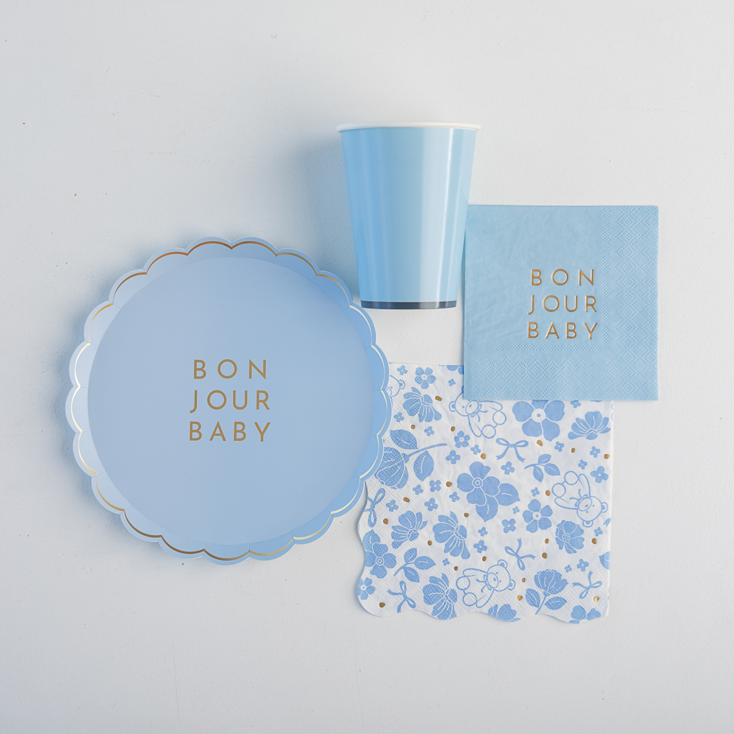Small Plates, Blue Bonjour Baby