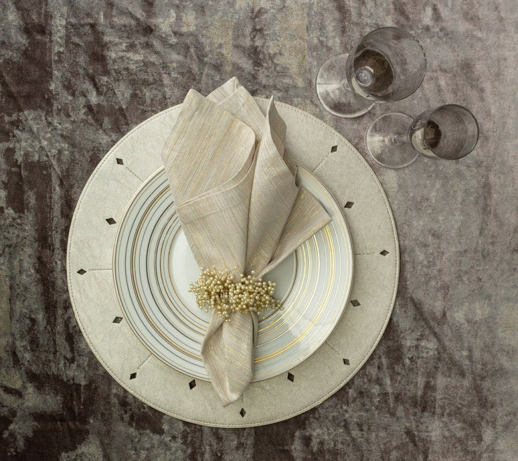 Spray Napkin Ring in Pearl, Set of 4