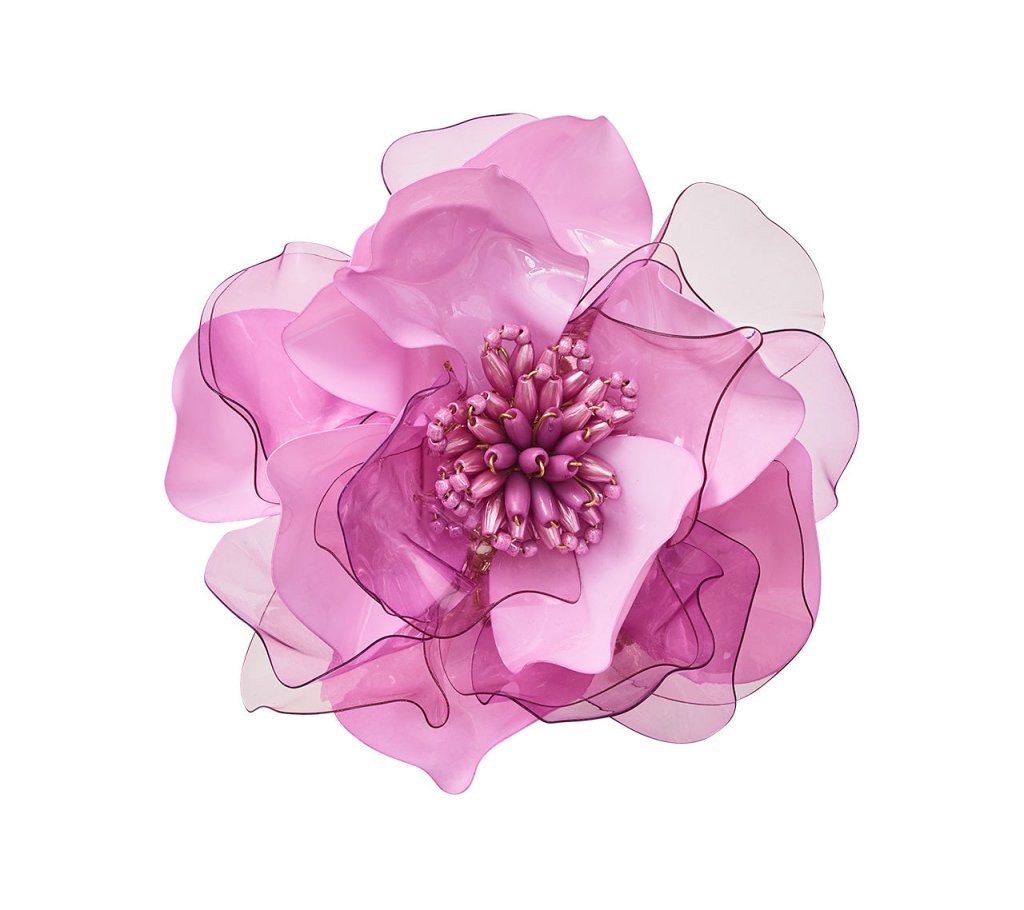 Gardenia Napkin Ring in Lilac, Set of 4