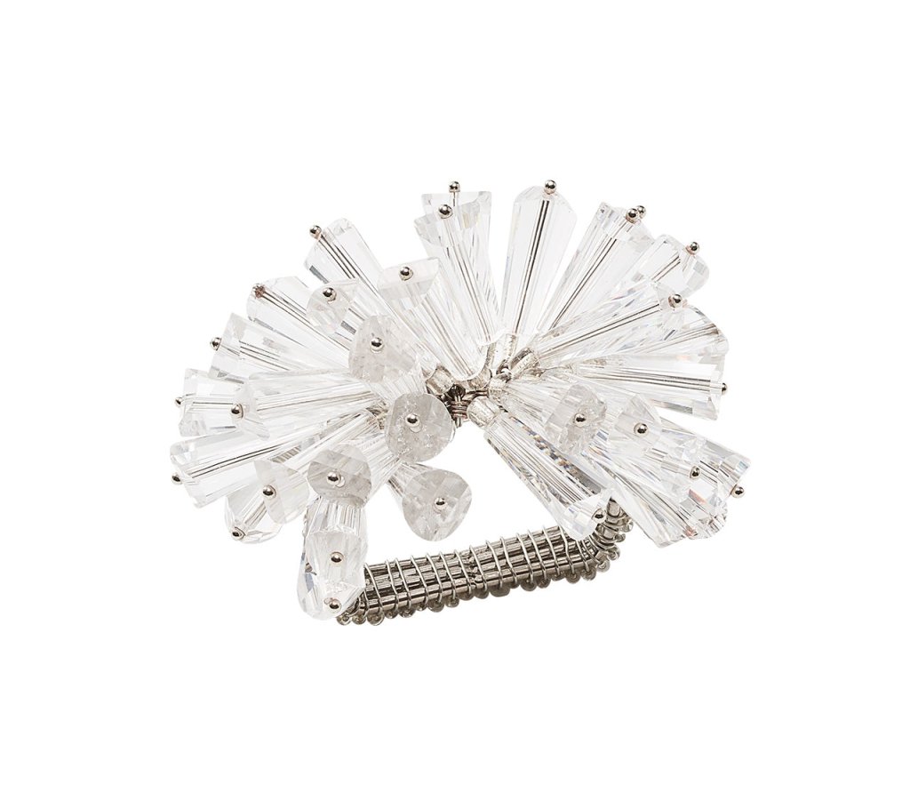 Dazzle Napkin Ring in Crystal, Set of 4