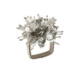Starburst Napkin Ring in Silver, Set of 4