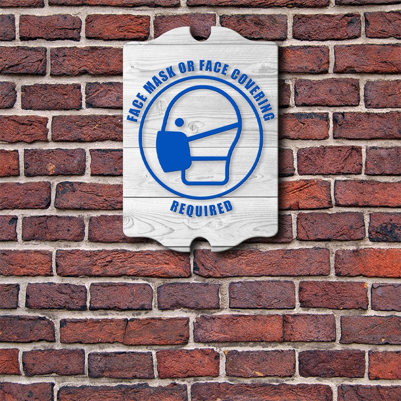 Wooden Tavern Sign - Face Mask