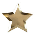 Gold Foil Star Plates, Set of 8