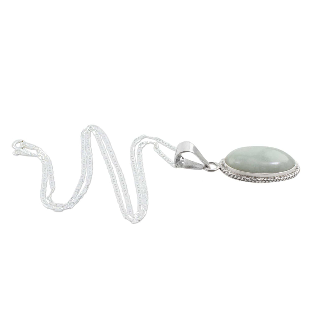 Artisan Crafted Green Jade Reversible Necklace - Green Toucan